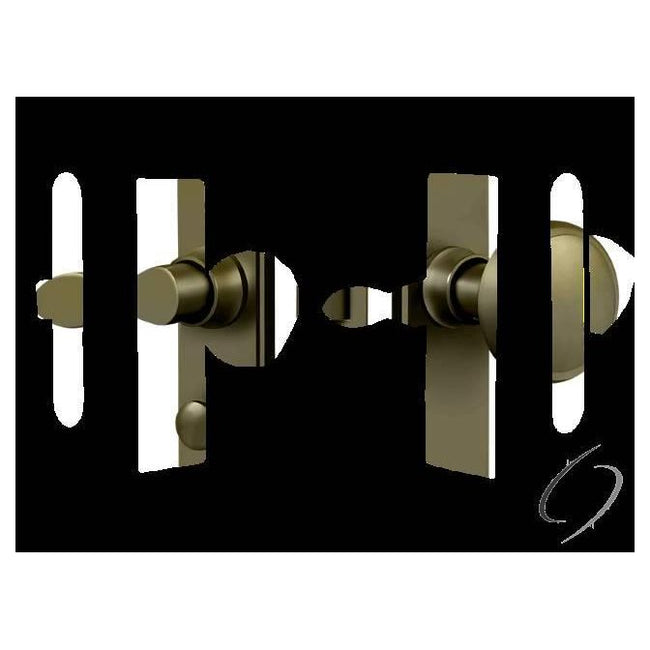 SDML334U5 Storm Door Latch; Square; Mortise Lock; Antique Brass Finish