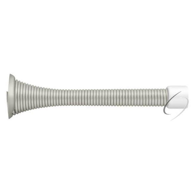 SDS375U15 3-3/4" Baseboard Door Bumper; Heavy Duty; Steel; Satin Nickel Finish