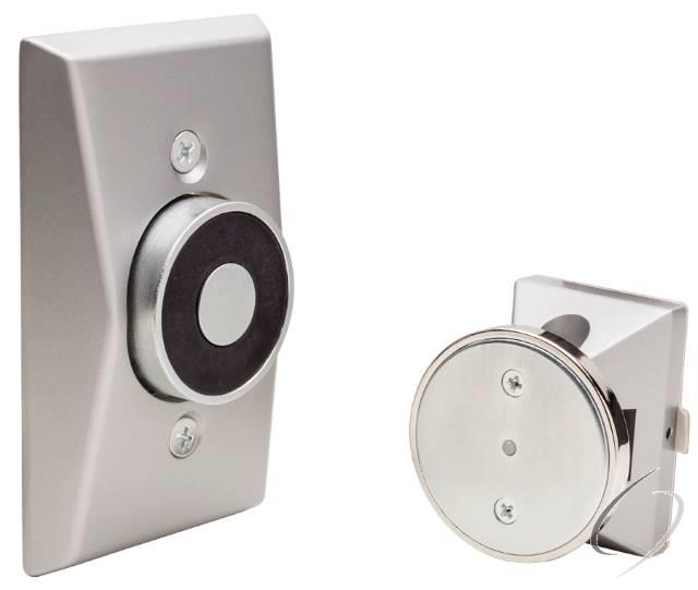 Low Profile Recessed Wall Mount Hold Open Magnet 689 Aluminum Finish