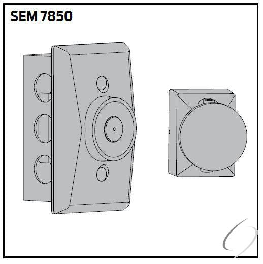 Standard Profile Recessed Wall Mount Hold Open Magnet 689 Aluminum Finish