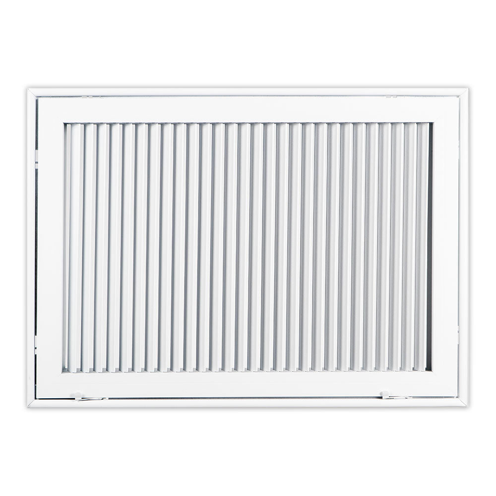 Shoemaker 936FG - 24" x 12" Fixed 45 Degree Steel Blade Filter Grille