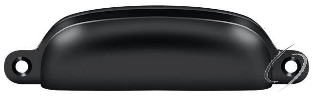 SHP29U19 Exposed Shell Pull 4"; Black Finish