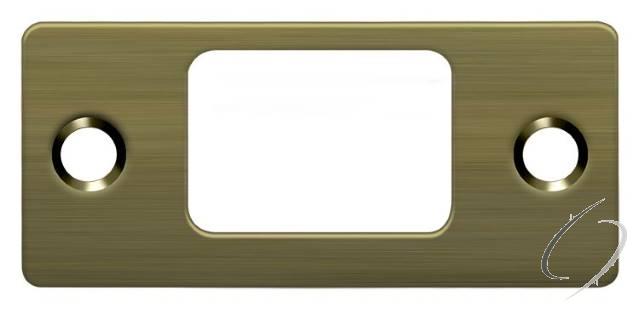 SP2753U5 Strike Plate; Deadbolt; 2-3/4" x 1-1/4"; Antique Brass Finish