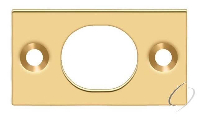 SP6FBCR003 Strike Plate For 6" Flush Bolt; Lifetime Brass Finish