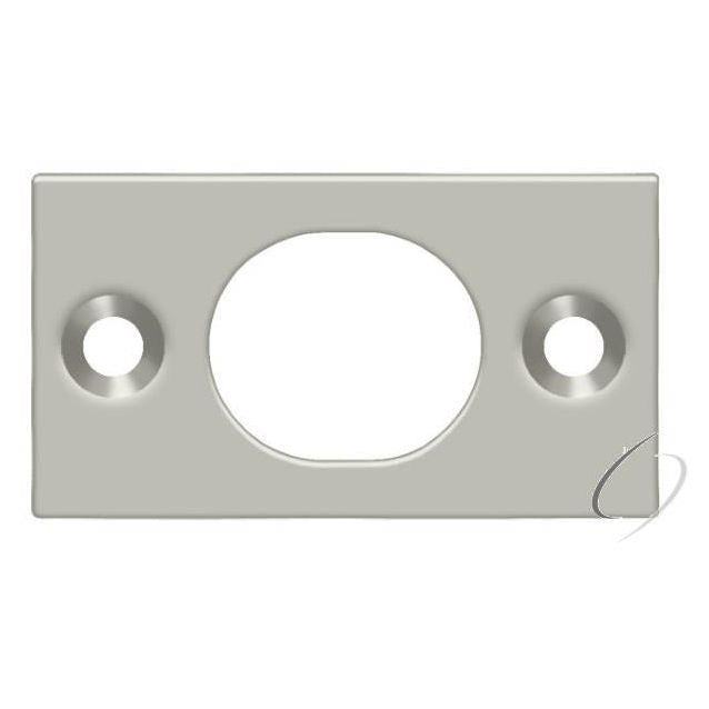 SP6FBU15 Strike Plate For 6" Flush Bolt; Satin Nickel Finish