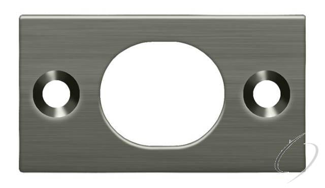 SP6FBU15A Strike Plate For 6" Flush Bolt; Antique Nickel Finish