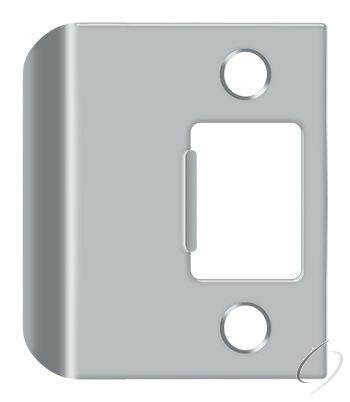 SPE200U26D Extended Lip Strike Plate; 2" Overall; Satin Chrome Finish