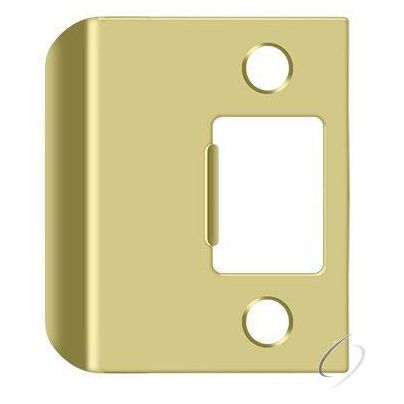 SPE200U3 Extended Lip Strike Plate; 2" Overall; Bright Brass Finish