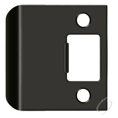 Extended Lip Strike Plate; 2-1/4" Overall; Oil Rubbed Bronze Finish