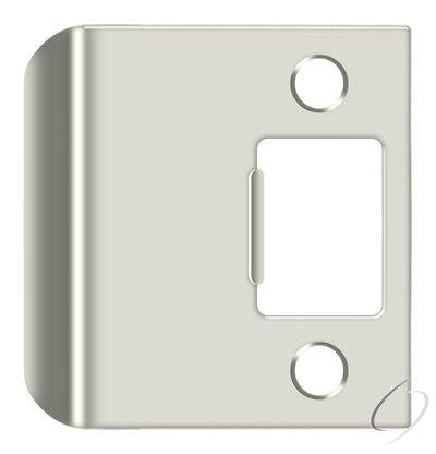 SPE225U14 Extended Lip Strike Plate; 2-1/4" Overall; Bright Nickel Finish