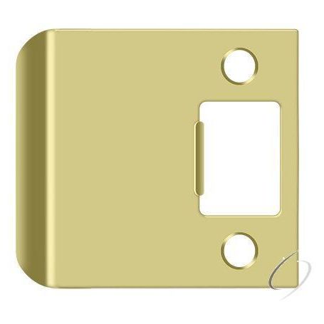 SPE250U3 Extended Lip Strike Plate; 2-1/2" Overall; Bright Brass Finish