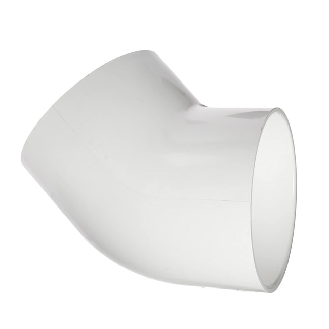 417-080 - 8" PVC Pipe Fitting, 45 Degree Elbow, Schedule 40, Socket