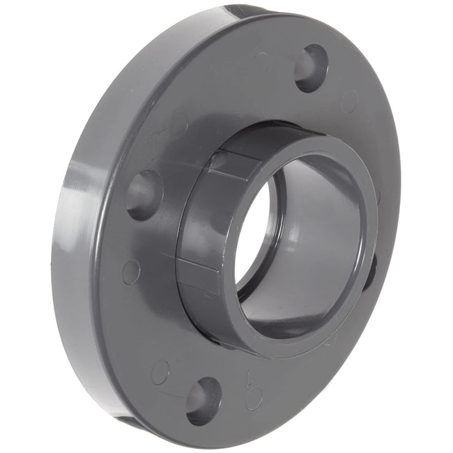 854-015 - PVC Pipe Fitting, Van Stone Flange, Class 150, Schedule 80, Gray, 1-1/2" Socket