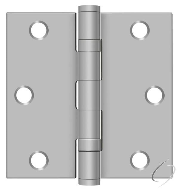 SS35BU32D-R 3-1/2" x 3-1/2" Square Hinge; Residential; Satin Stainless Steel Finish
