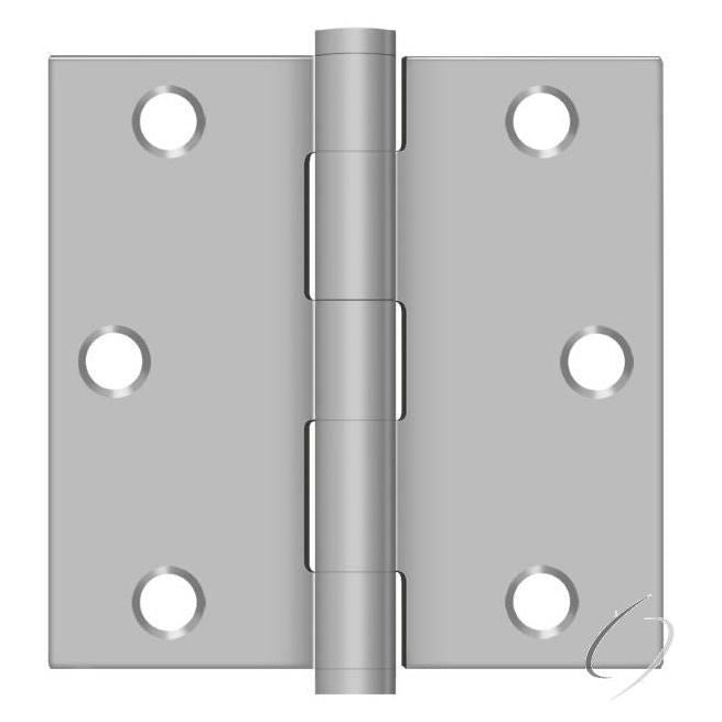 SS35U32D-R 3-1/2" x 3-1/2" Square Hinge; Residential; Satin Stainless Steel Finish