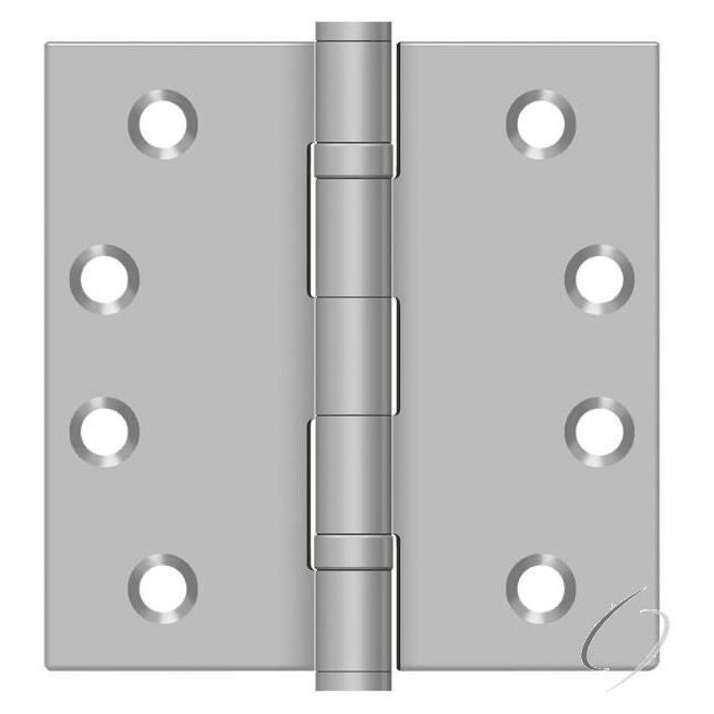 SS44BU32D-R 4" x 4" Square Hinge; Residential; Satin Stainless Steel Finish