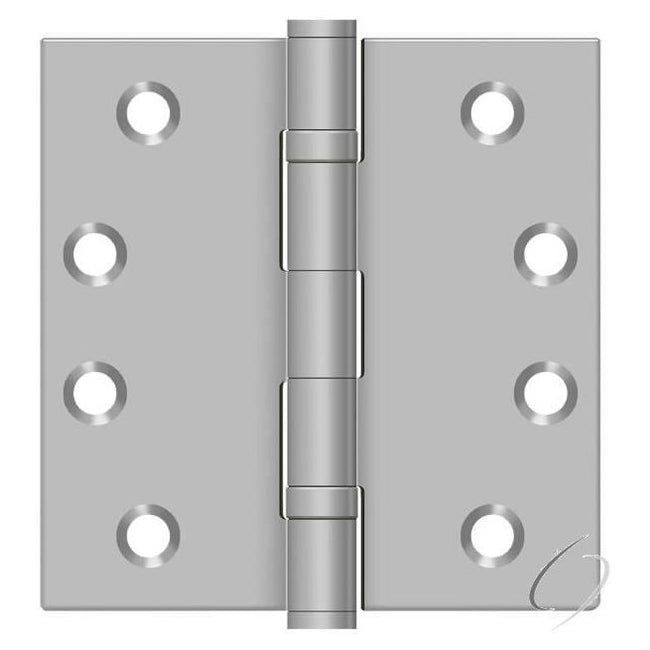 SS44BU32D-R 4" x 4" Square Hinge; Residential; Satin Stainless Steel Finish