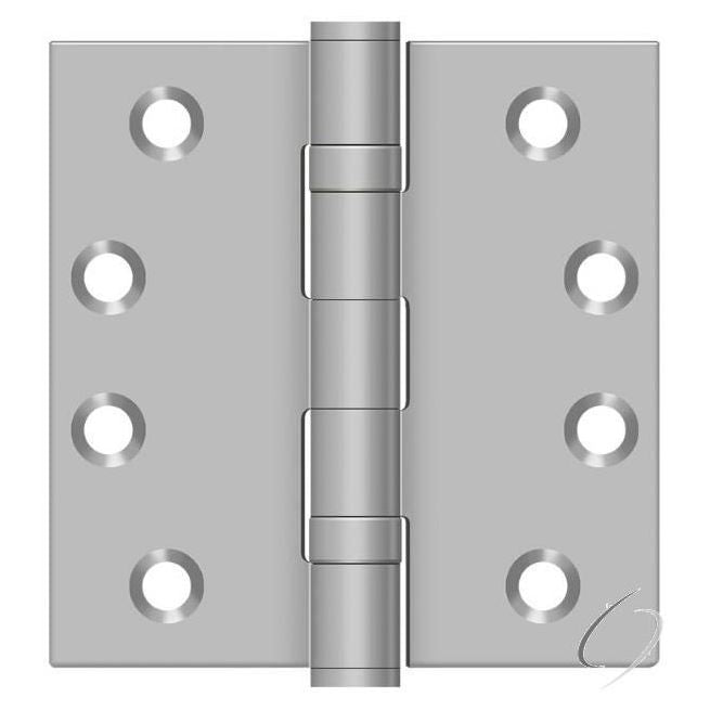 SS44BU32D 4" x 4" Square Hinge; Satin Stainless Steel Finish