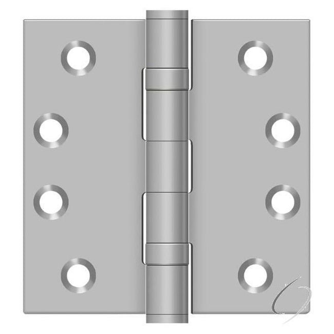 SS44BU32D 4" x 4" Square Hinge; Satin Stainless Steel Finish