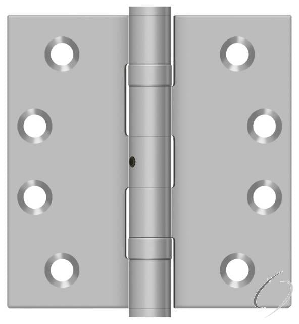 SS44NBU32D 4" x 4" Square Hinge; Satin Stainless Steel Finish