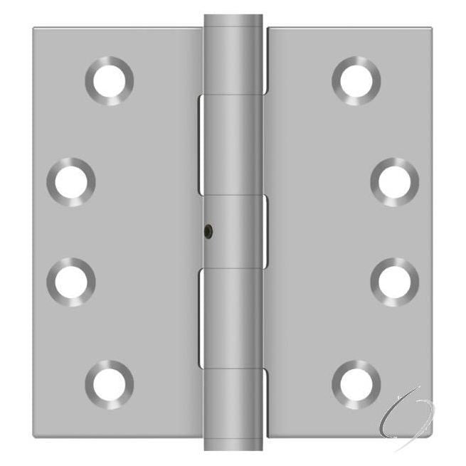 SS44NU32D 4" x 4" Square Hinge; Satin Stainless Steel Finish