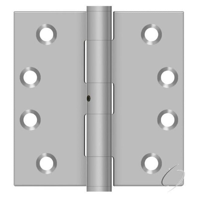 SS44NU32D 4" x 4" Square Hinge; Satin Stainless Steel Finish