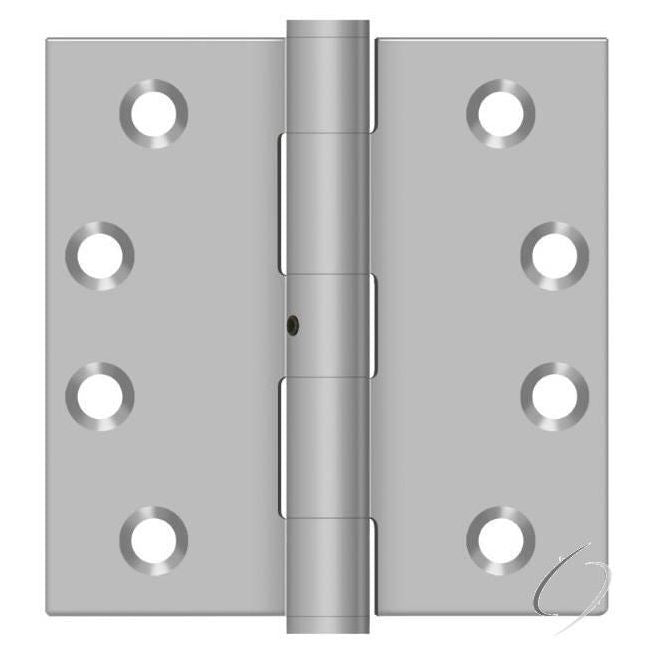 SS44NU32D 4" x 4" Square Hinge; Satin Stainless Steel Finish