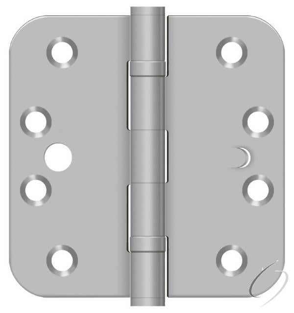 SS44R5BU32D-S 4" x 4" x 5/8" Radius Hinge; 2BB; Security; Satin Stainless Steel Finish