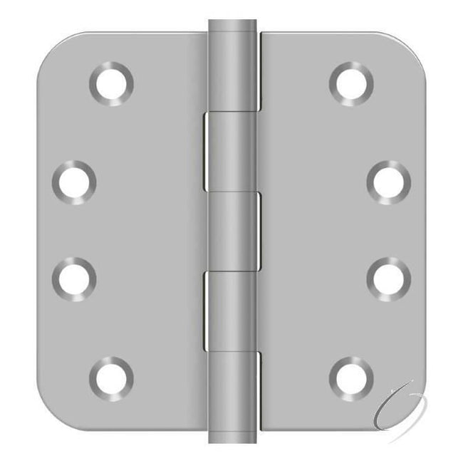 SS44R5U32D-R 4" x 4" x 5/8" Radius Hinge; Satin Stainless Steel Finish