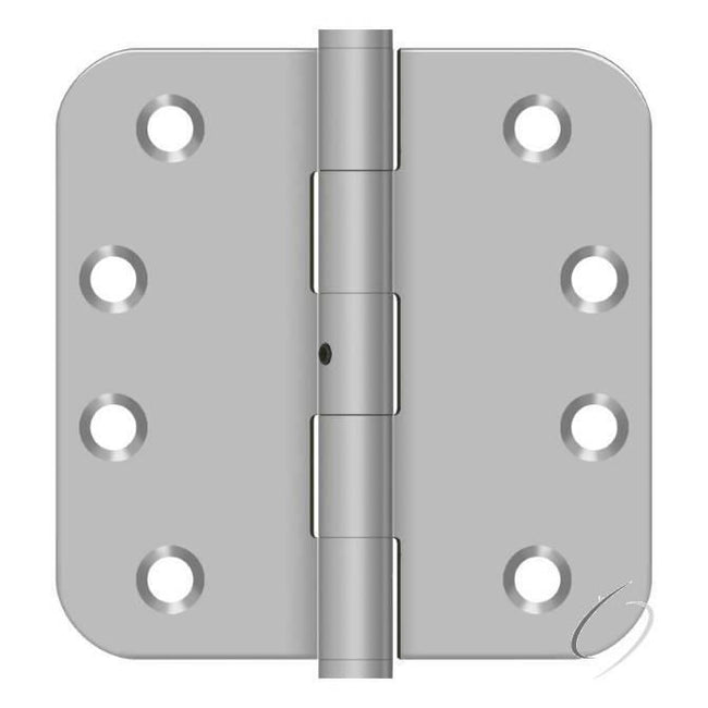 SS44R5U32D-RN 4" x 4" x 5/8" Radius Hinge; Satin Stainless Steel Finish