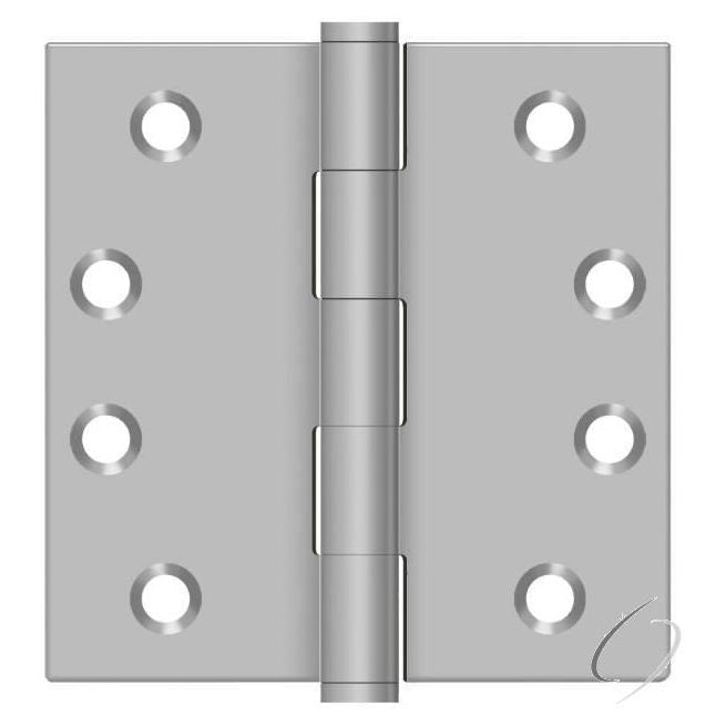 SS44U32D-R 4" x 4" Square Hinge; Residential; Satin Stainless Steel Finish