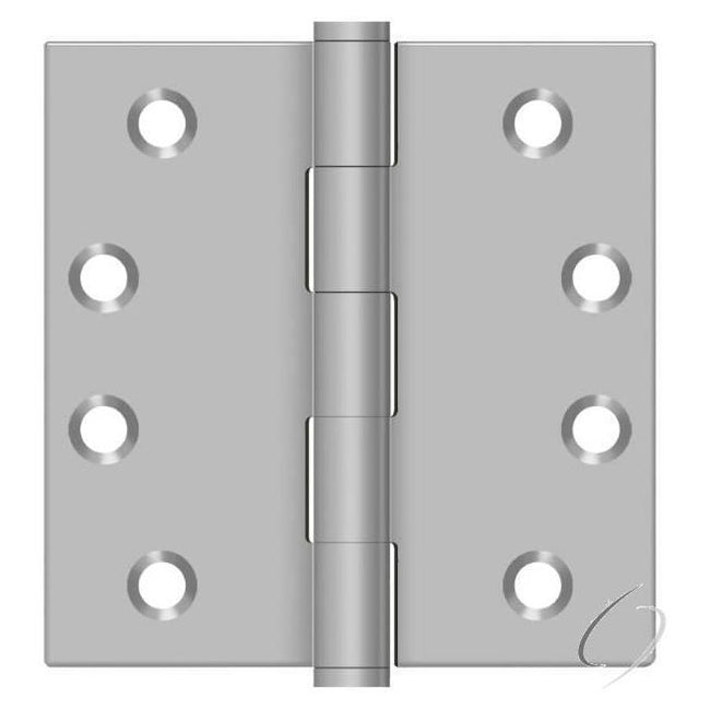 SS44U32D-R 4" x 4" Square Hinge; Residential; Satin Stainless Steel Finish