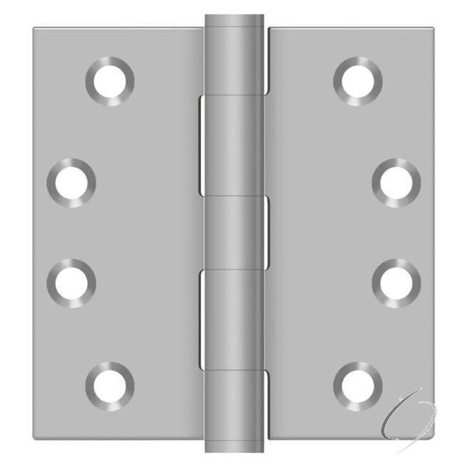 SS44U32D 4" x 4" Square Hinge; Satin Stainless Steel Finish