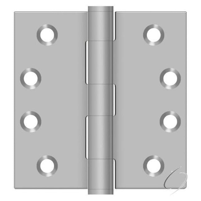 SS44U32D 4" x 4" Square Hinge; Satin Stainless Steel Finish