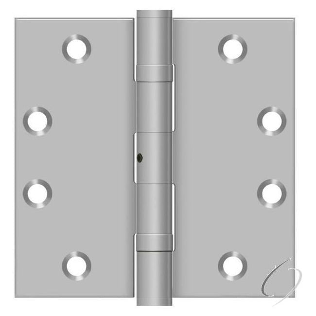 SS45NBU32D 4-1/2" x 4-1/2" Square Hinge; Satin Stainless Steel Finish
