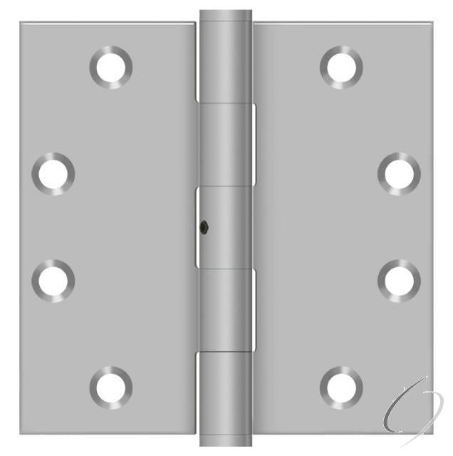 SS45NU32D 4-1/2" x 4-1/2" Square Hinge; Satin Stainless Steel Finish