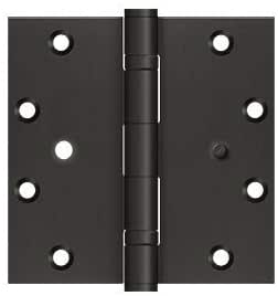 SS55BBU10B-SEC 5" x 5" Square Corner Ball Bearing Security Hinge Oil Rubbed Bronze Finish