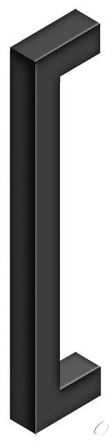 SSP1210U19 12" Single Side Contemporary Pull Black Finish