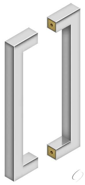 SSPBB1210U32 12" Back to Back Contemporary Pull Bright Stainless Steel Finish