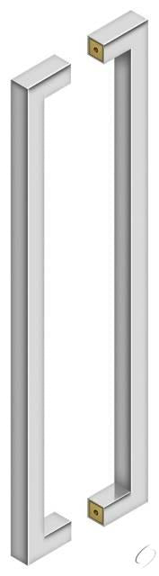 SSPBB2410U32 24" Back to Back Contemporary Pull Bright Stainless Steel Finish