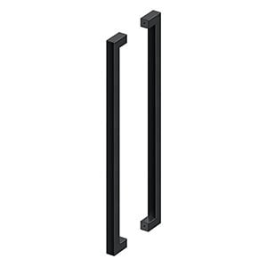 SSPBB3615U19 36" Back to Back Contemporary Pulls Flat Black Finish