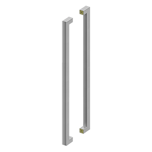 SSPBB4215U32D 42" Back to Back Contemporary Pulls Satin Stainless Steel Finish