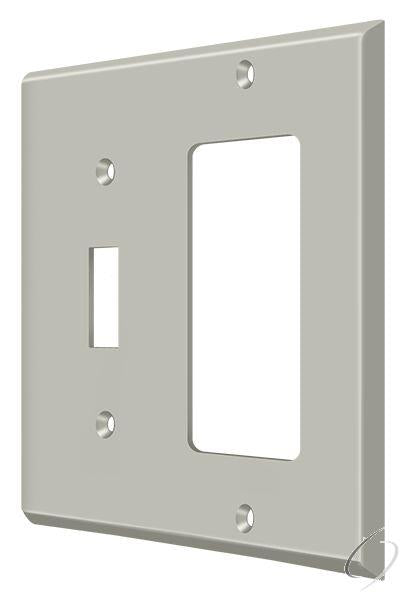 SWP4743U15 Switch Plate; Single Switch/Single Rocker; Satin Nickel Finish