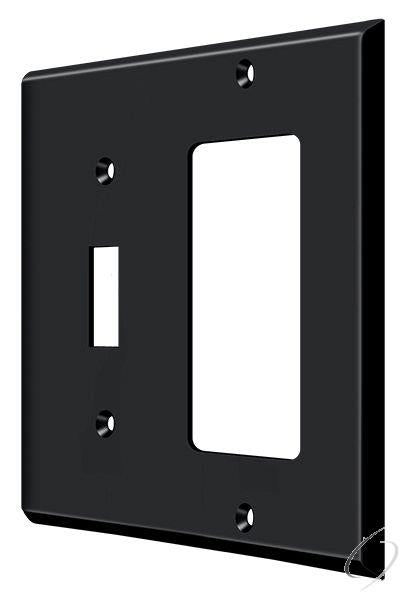 SWP4743U19 Switch Plate; Single Switch/Single Rocker; Black Finish