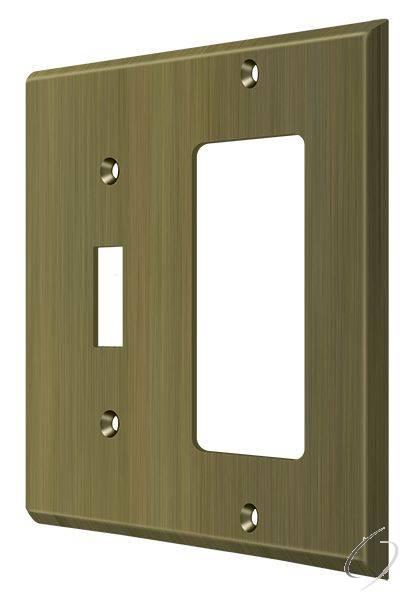 SWP4743U5 Switch Plate; Single Switch/Single Rocker; Antique Brass Finish