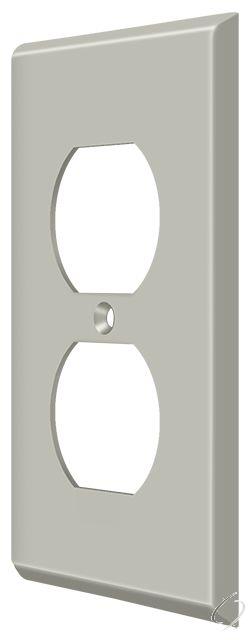 SWP4752U15 Switch Plate; Double Outlet; Satin Nickel Finish