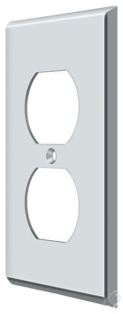SWP4752U26 Switch Plate; Double Outlet; Bright Chrome Finish