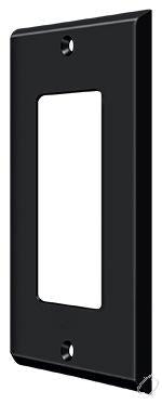 SWP4754U19 Switch Plate; Single Rocker; Black Finish