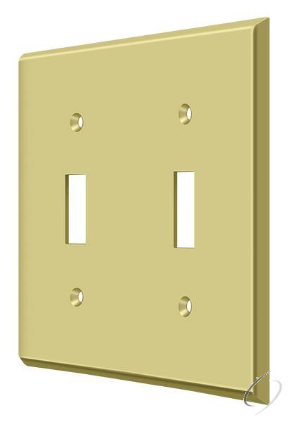 SWP4761U3 Switch Plate; Double Standard; Bright Brass Finish