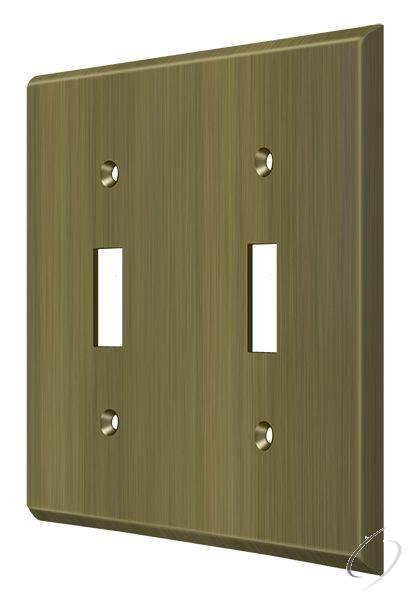 SWP4761U5 Switch Plate; Double Standard; Antique Brass Finish